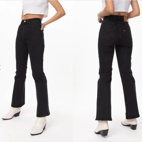 Levi's Women's Black Boot Cut Jeans - Picture 3 of 10
